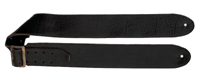 Black Leather Guitar Strap