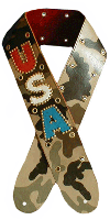 camoflauge custom guitar strap