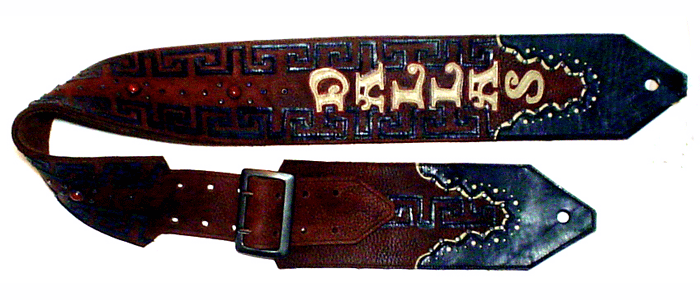 dallas custom guitar strap