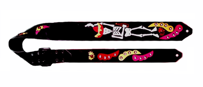mr. bones custom guitar strap
