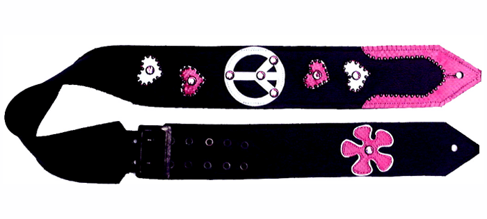 Peace guitar strap