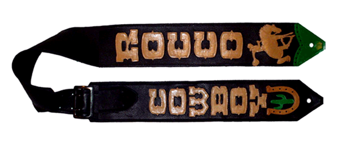 cowboy u custom guitar strap