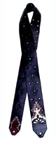 Black Stained Glass guitar strap