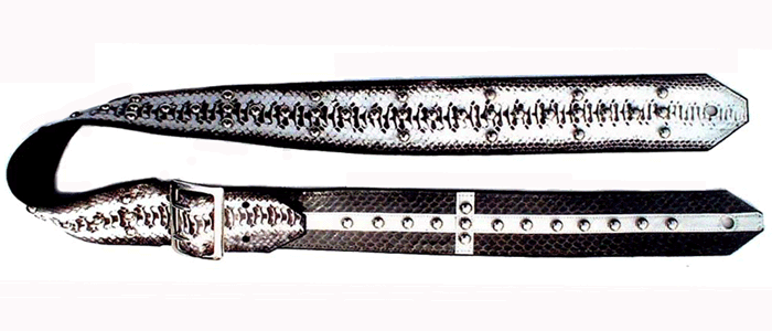 Custom Snakeskin Guitar Strap
