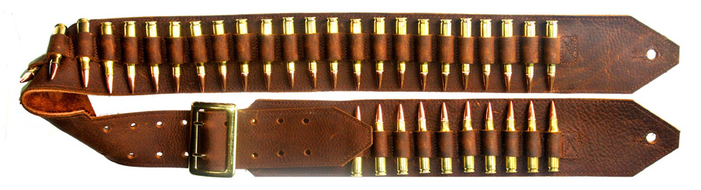 Brown Bandolier Guitar Strap