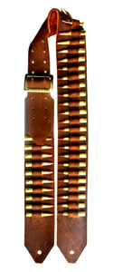 Brown Bandolier Guitar Strap