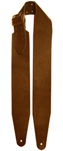 Wide Brown Bass Guitar Strap