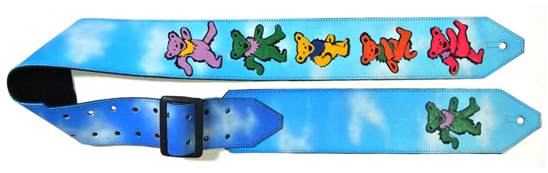 Grateful Dead Bears Guitar Strap