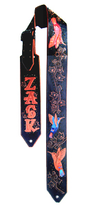 Custom Guitar Strap with Name Zack
