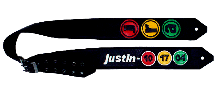 justin custom guitar strap