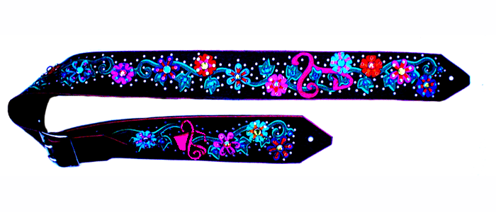 Tanya Tucker's second custom guitar strap