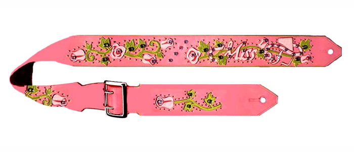tanya tucker's pink guitar strap