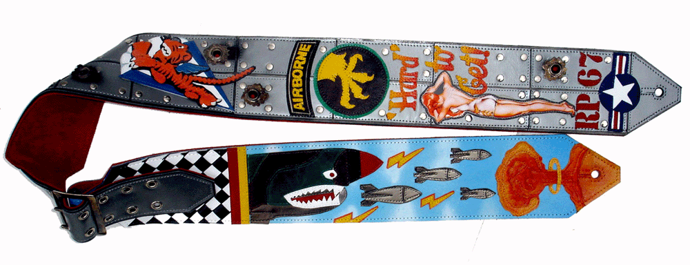 WWII Bomber Plane Custom Guitar Strap